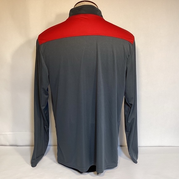 Ohio State Buckeyes Scarlet & Gray 1/4 zip pullover shirt jacket men’s medium - Picture 5 of 10